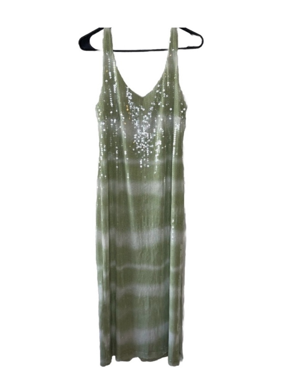 Caroline Constas Tie-Dye Sequin Maxi Dress
